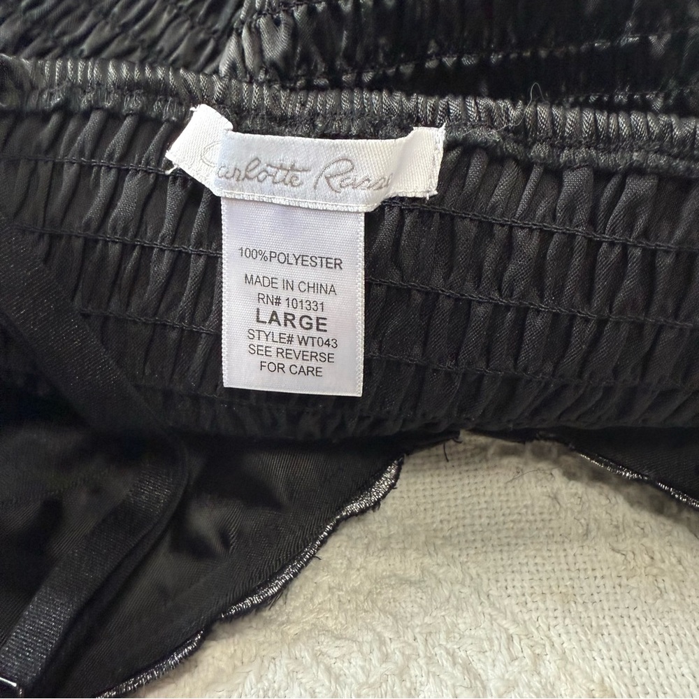 Y2K Charlotte Russe Silky Embroidered Bustier Top (L) - Picture 2 of 7
